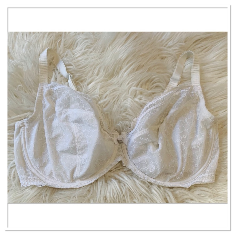 Chantelle C Chic Underwire Cup Bra White Size 38DDDD